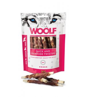 Brit Woolf duck Rawhide Twister 100g