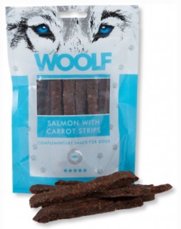 Brit Woolf Salmon With Carrot Strips 100g