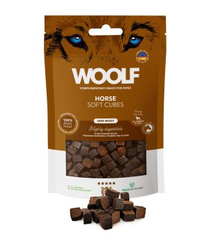 Brit Woolf Soft  Cubes Horse monoprotein 100g
