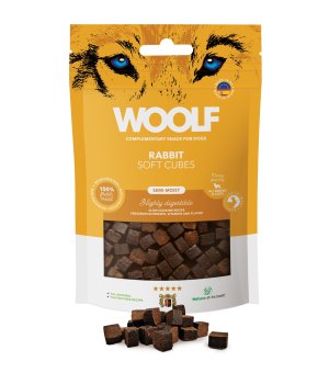 Brit Woolf Soft  Cubes Rabbit monoprotein 100g