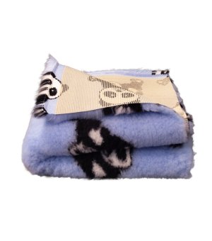 BUBA DRY BED antypoślizgowy Błękit Panda 75x50cm