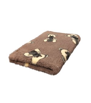 BUBA DRY BED antypoślizgowy Beżowe Misie 150x100cm