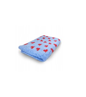 BUBA DRY BED antypoślizgowy Czerwone Serca 75x50cm