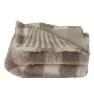 BUBA DRY BED antypoślizgowy Krata beżowo-brązowa 75x50cm