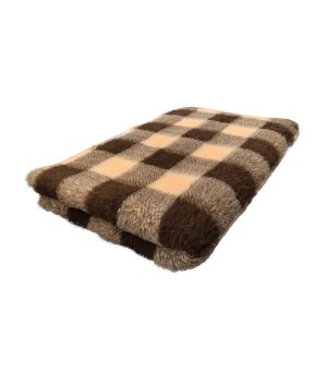 BUBA DRY BED antypoślizgowy Krata kremowo czekoladowa 75x50cm