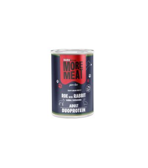 BUBA MORE MEAT karma mokra dla psów dorosłych DUO Pure Sarna i Królik 400g