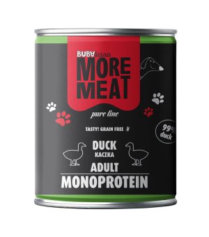 BUBA MORE MEAT karma mokra dla psów dorosłych MONO Pure Kaczka 800g