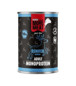 BUBA MORE MEAT karma mokra dla psów dorosłych MONO Pure Renifer 400g