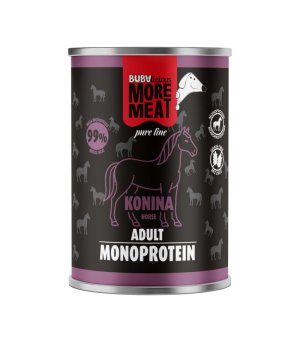 BUBA MORE MEAT karma mokra dla psów dorosłych MONO Pure Konina 400g