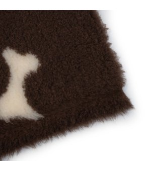 BUBA PET Dry Bed Antypoślizgowy Łapy i Kości Brąz 50x37cm