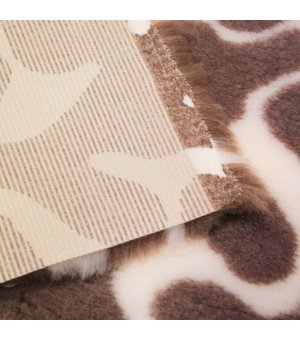 BUBA PET Dry Bed Antypoślizgowy Zawijasy Kremowo Beżowe 50x37cm