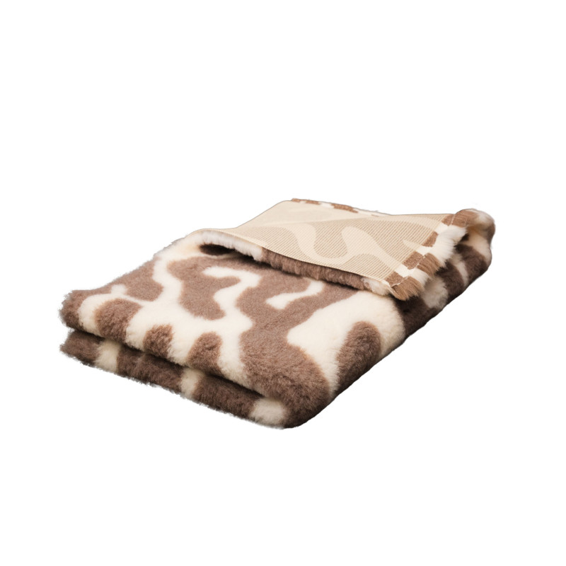 BUBA PET Dry Bed Antypoślizgowy Zawijasy Kremowo Beżowe 50x37cm