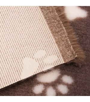 BUBA PET Dry Bed Antypoślizgowy Łapy i Kości Beż 50x37cm