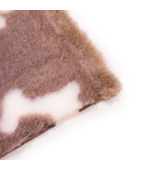 BUBA PET Dry Bed Antypoślizgowy Łapy i Kości Beż 50x37cm