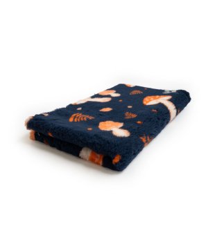 BUBA PET DRY BED Granatowy w Grzybki 100x75cm