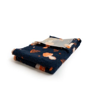BUBA PET DRY BED Granatowy w Grzybki 100x75cm