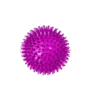 BUBA Piłka TPR niepiszcząca z kolcami 8,5cm fioletowa