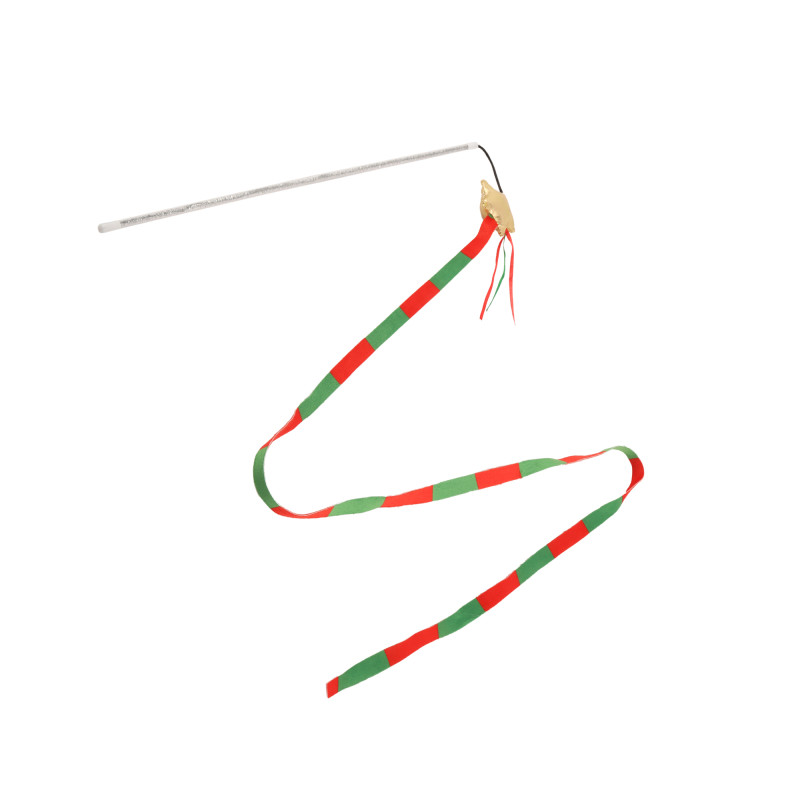 🎄🎁 BUBA Święta Kot Wędka ze wstążką 40cm