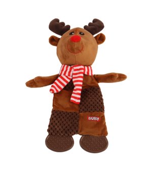 🎄🎁 BUBA Święta! Pluszak Renifer 33cm - zabawka dla psa