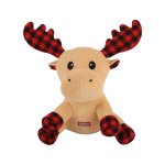 🎄🎁 BUBA Święta! Pluszak Renifer w kratę 23cm - zabawka dla psa