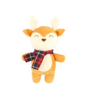 🎄🎁 BUBA Święta! Pluszak Renifer z szalikiem 18cm - zabawka dla psa