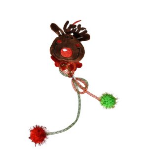 🎄🎁 BUBA Święta! Renifer ze wstążkami dla kota 12,5cm