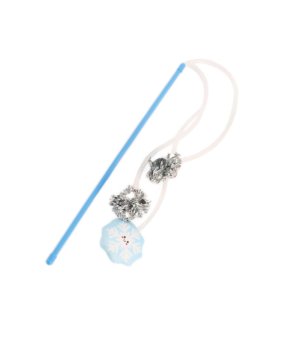 🎄🎁 BUBA Święta! Wędka ze Śnieżynkami - 40cm - do zabawy z kotem