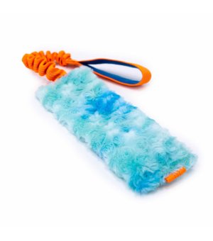 BUBA Szarpak dla psów Błękitny z amortyzatorem 50cm