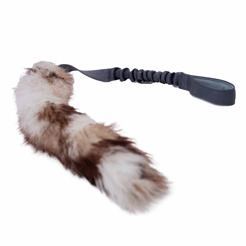 BUBA Szarpak ze sztucznym futrem dla psów z amortyzatorem 80cm