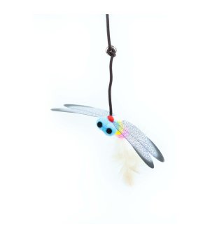 BUBA Wędka drewniana z Ważką dla kota