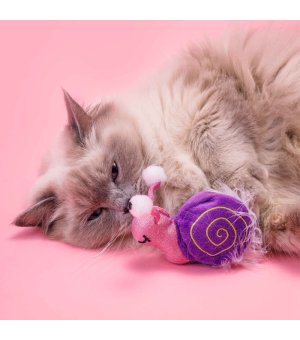 BUBA Zabawka dla kota Ślimak z kocimiętką 10cm