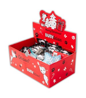 🎄🎁 BUBAlicious Kalendarz Adwentowy dla psa MIX 22 przysmaków + gryzak + zabawka