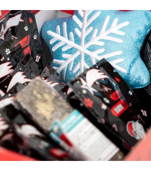 🎄🎁 BUBAlicious Kalendarz Adwentowy dla psa MIX 22 przysmaków + gryzak + zabawka