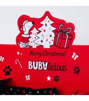 🎄🎁 BUBAlicious Kalendarz Adwentowy dla psa MIX 22 przysmaków + gryzak + zabawka