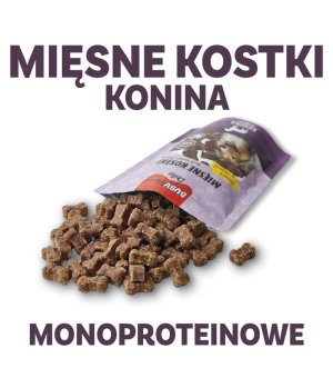 BUBAlicious smaczki dla psa Daily Kostki MINI Konina 60g