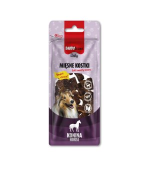 BUBAlicious smaczki dla psa Daily Kostki MINI Konina 60g