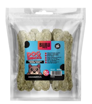  Bubu Pet Kości prasowane ze szpinakiem dla psa 12cm 500g