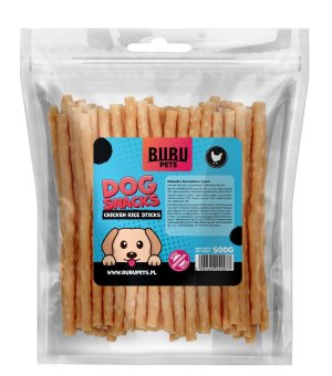 Bubu Pet Paluszki z Kurczakiem i Ryżem 500g