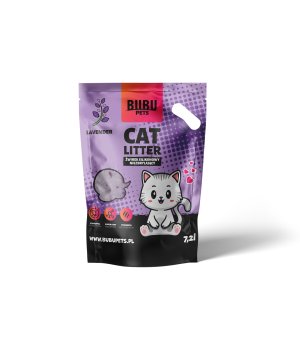 BUBU PET Żwirek silikonowy lawendowy 7,2L