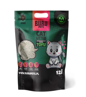 BUBU PET Żwirek Tofu biodegradowalny 12l sosnowy
