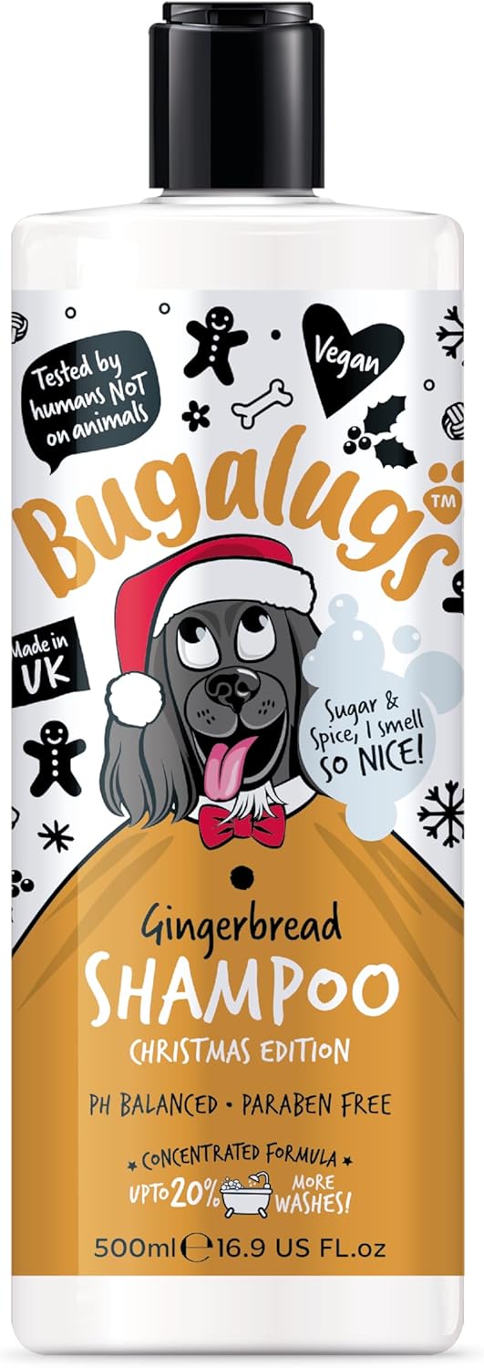 🎄🎁 Bugalugs Christmas Edition Gingerbread - uniwersalny szampon dla psa o zapachu pierniczków 500ml