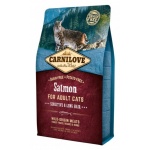 Karma sucha dla kota Carnilove Cat Salmon Sensitive & Long Hair 2kg na skórę i sierść dla wybrednych