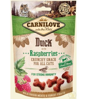 Carnilove Cat Snack Crunchy Duck & Raspberries 50g