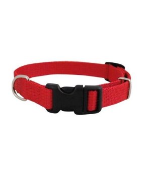 Chaba Obroża gładka regulowana czerwona 25-60cm
