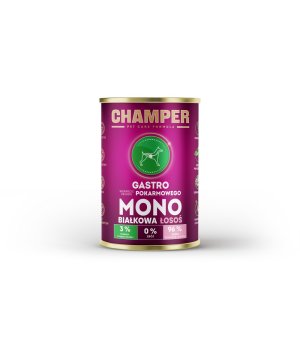 CHAMPER mokra karma dla psów Gastro Monobiałkowa Łosoś 400g