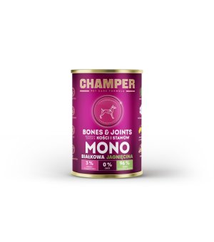 CHAMPER mokra karma dla psów Bones&Joints Monobiałkowa Jagnięcina 400g