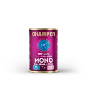 CHAMPER mokra karma dla psów Immuno Monobiałkowa Łosoś 400g