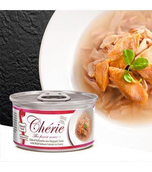 Cherie karma mokra dla kota Miks Tuńczyk i łosoś 80g