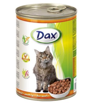 Karma mokra dla kota Dax drób - 415g puszka