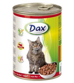 Karma mokra dla kota Dax wołowina - 415g puszka